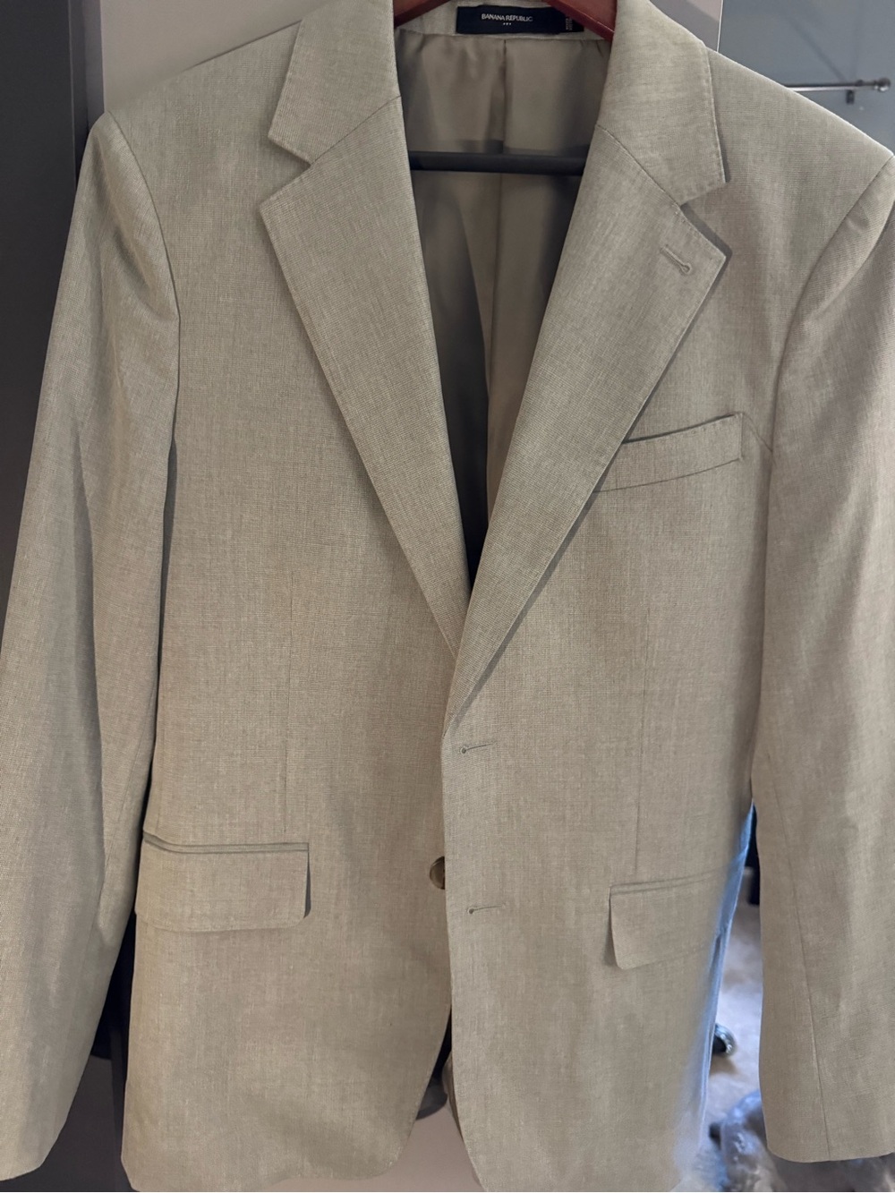 Banana Republic Men's Taupe 36S Sport Coat Blazer & 28x30 Trousers